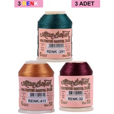 Aesco 3 Adet Altınbaşak Oya ve Dantel Ipi 20 gr - Royaleks - No: 413 - 032 - 291