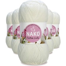 Aesco 5 Adet Cotton Lüks Yelek Tunik Kazak Bluz Hırka Ipi Yünü Süt Beyaz 97570