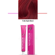 Aesco Premium 7.66 Aşk Alevi - Kalıcı Krem Saç Boyası 50 G Tüp