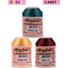 Aesco 3 Adet Altınbaşak Oya ve Dantel Ipi 20 gr - Royaleks - No: 450 - 122 - 294