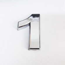 Aesco Cemax 1 Rakamı 3,75 cm Krom Yapışkanlı