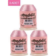 Aesco 3 Adet Altınbaşak Oya ve Dantel Ipi 20 gr - Royaleks - No: 840