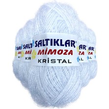 Aesco 5 Adet Mimoza Kristal Işıltılı Şal Patik Yelek Ipi Optik