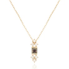 Berk Mücevherat 14 Ayar Altın Zultanit Taşlı Kolye