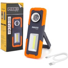 AyrStore Buğz Police PE-329 Şarjlı Mıknatıslı Tamirci Feneri