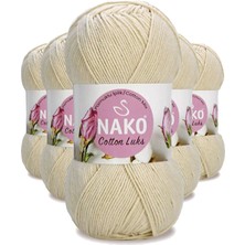 Aesco 5 Adet Cotton Lüks Yelek Tunik Kazak Bluz Hırka Ipi Yünü Açık Bej 97543