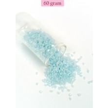 Aesco Kesme Cam Boncuk 2mm - 60 Gram - Maz Buz Mavi - BNC369