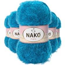 Aesco 5 Adet Paris El Örgü Ipi Yünü Koyu Petrol 10328