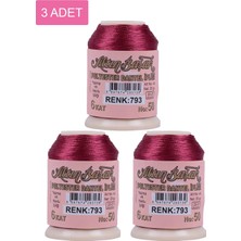 Aesco 3 Adet Altınbaşak Oya ve Dantel Ipi 20 gr - Royaleks - No: 793