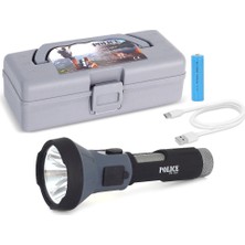 AyrStore Buğz Police PS-356 Şarjlı El Feneri