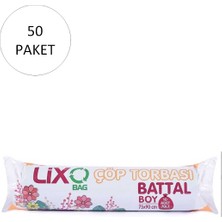 Aesco Battal Boy Çöp Torbası 75 x 90 cm 10 Lu Rulo x 50 Paket = 500 Adet (Mavi)