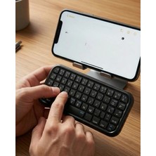 Marsilyan Cep Boyutu Kablosuz Bluetooth Klavye Telefon ve Tablet Uyumlu