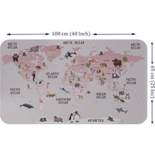 Beta Moda Hub Eğitici Dünya Haritası Dünya Atlası Çocuk ve Bebek Odası Duvar STICKER-60X105-3798