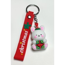 Aesco Yılbaşı Tavşancık Silikon Anahtarlık