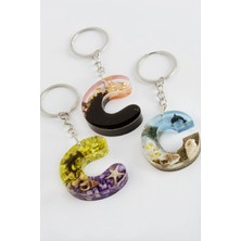 Aesco C Harfli Epoksi Anahtarlık