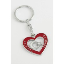 Aesco Ay Yıldız Metal Anahtarlıkc