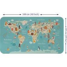 Beta Moda Hub Eğitici Çocuk Odası Dünya Haritası Dünya Atlası Çocuk ve Bebek Duvar STICKER-60X105-3770