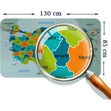 Beta Moda Hub Harita Sepeti Eğitici - Öğretici Dünya ve Türkiye Haritası Çocuk Odası Duvar STICKER-85X130-3887