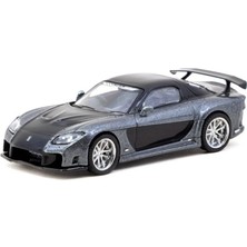 Tiklad Tarmac Works 1/64 Mazda Rx-7 Veilside Fortune7 Grey Metallic / Black
