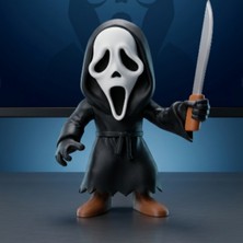 Ghost Face Figürü – Scream Korku Filmi Koleksiyonluk Maskeli Modeli, 3D Baskı Dekoratif Figür 13CM