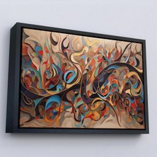 Beta Moda Hub Ahşap Çerçeveli Dekoratif Arapça Hat Sanatı Tablosu-