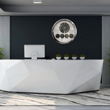 Mdk Krom Şık 52 cm Dünya Saati