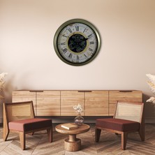 Mdk Vintage Aurea 60 cm Çarklı Duvar Saati