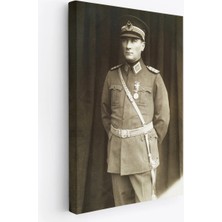 Beta Moda Hub Atatürk Portre Tablosu Türkiye Cumhuriyeti Kurucusu Mustafa Kemal Atatürk Dekoratif Tablo-Cu-