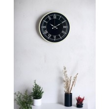 Mdk 36 cm Krem Dekoratif Duvar Saati