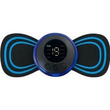 AyrStore Buğz Kelebek Masaj Aleti Bel Sırt Bacak Kol Titreşimli Masaj Pedi Şarjlı 8 Modlu Vücut Tens Ci