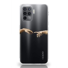 Mobilpad Oppo Reno 5 Lite Uyumlu Baskılı Yumuşak Silikon Şeffaf Telefon Kılıfı