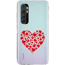 Mobilpad Xiaomi Mi Note 10 Lite Uyumlu Baskılı Yumuşak Silikon Şeffaf Telefon Kılıfı