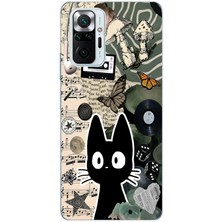 Mobilpad Xiaomi Redmi Note 10 Pro Uyumlu Baskılı Yumuşak Silikon Şeffaf Telefon Kılıfı