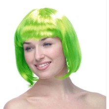 AyrStore Buğz Yeşil Küt Peruk Saç