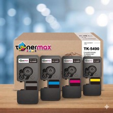 tonermax Kyocera PA2101CWX Muadil Toner Set- Çipli / TK-5490 Muadil Toner Takımı