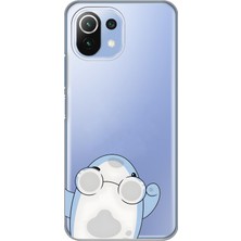 Mobilpad Xiaomi Mi 11 Lite Uyumlu Baskılı Yumuşak Silikon Şeffaf Telefon Kılıfı