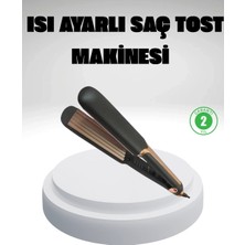 AyrStore Buğz Tost Model Saç Maşası 220°C Hızlı Isınan