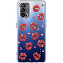 Mobilpad Oppo A74 Uyumlu Baskılı Yumuşak Silikon Şeffaf Telefon Kılıfı