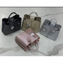 Özüm Çanta Kadın Simli Kol ve Omuz Çantas Siyah