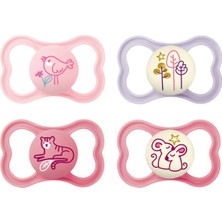 Mam Air Day & Night Pacifier Pembe 4'lü Emzik 6-16 Ay