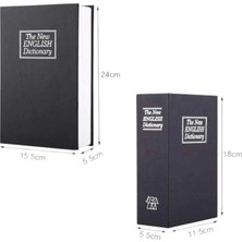 AyrStore Buğz Büyük Boy Anahtarlı Kitap Görünümlü Gizli Kasa Çelik Kasa Altın Kasası