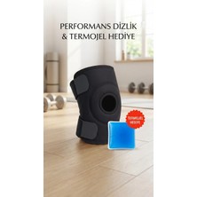AyrStore Buğz Ayarlanabilir Sporcu Diz Korsesi Çapraz Destekli Termojel Hediyeli