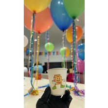 SBStrend Süngerbob Doğumgünü Etkinlik Parti Temalı Tek Kullanımlık 7 Oz 100 Adet Karton Bardak