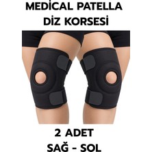 AyrStore Buğz Medical Patella Destekli Diz Korsesi Ikili Sağ Sol Çapraz Bağ Menisküs Ağrısı Için Sp