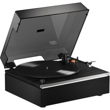 Hym Originals Lumi-S Siyah Dahili Bluetooth Hoparlörlü Retro Pikap Plakçalar