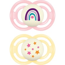 Mam Perfect I Day&night L Emzik 2'li Set I Sterilize Kutuda I 16 Ay ve Üstü Aylık I Gökkuşağı/yıldız