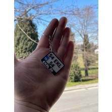 Ekol 3D Kişiye Özel Plaka Şeklinde Anahtarlık-Plaka Şeklinde Anahtarlık