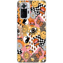 Mobilpad Xiaomi Redmi Note 10 Pro Uyumlu Baskılı Yumuşak Silikon Şeffaf Telefon Kılıfı