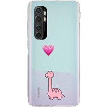 Mobilpad Xiaomi Mi Note 10 Lite Uyumlu Baskılı Yumuşak Silikon Şeffaf Telefon Kılıfı