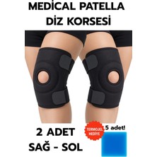 AyrStore Buğz Medical Patella Destekli Diz Korsesi Ikili Sağ Sol Çapraz Bağ Menisküs Ağrısı Için Sp